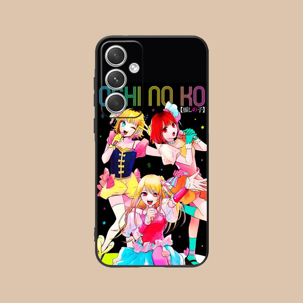 Oshi no ko B-Komachi Phone Case for Samsung Galaxy S25 S24 S23 S22 S21 S20 Note20 Plus FE Ultra Colour Protective Cover Pretty