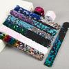 5 Pièces Bracelets Slap Écaille de Sirène à Paillettes Bracelet de Poignet Jouets pour Enfants Fête d'Anniversaire Cadeaux de Fête Décoration Baby Shower Remplisseurs de Pinata