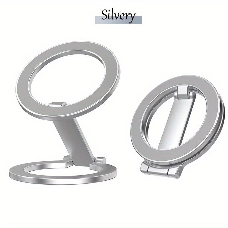 Double Magnetic Phone Ring Holder Foldable Stand Compatible with iPhone 16 12 13 14 15 Series MagSafe Phone Grip Stand
