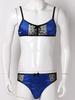 Men's Lingerie Sets Satin Spaghetti Straps Bra with Briefs Underwear Nightwear