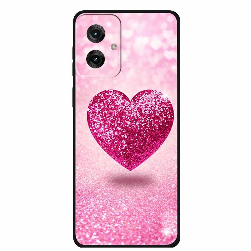 Etui do Motorola Moto G55 5G Luksusowe Miękkie Silikonowe TPU Tylna Osłona Etui na Telefon dla MotoG55 Ochronne Odporne na Wstrząsy Kolorowe Fundas