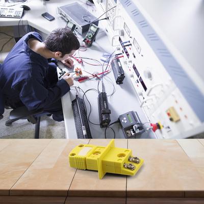 Zubehör für K-Typ Temperatursensoren: Miniaturbuchse & Legierungsstecker