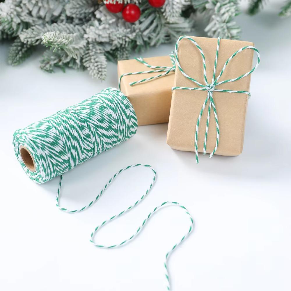 New Colourful Wrapping String Rope 100M Gift Box Packaging Box Packaging Rope DIY Cotton Cords Rop Christmas