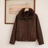 Removable large fur collar warm thickened cotton coat women's winter new loose pie overcome cotton clothes