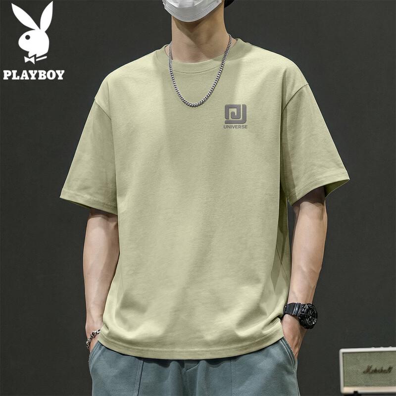 PLAYBOY Men's Round Neck Short Sleeve T-Shirt