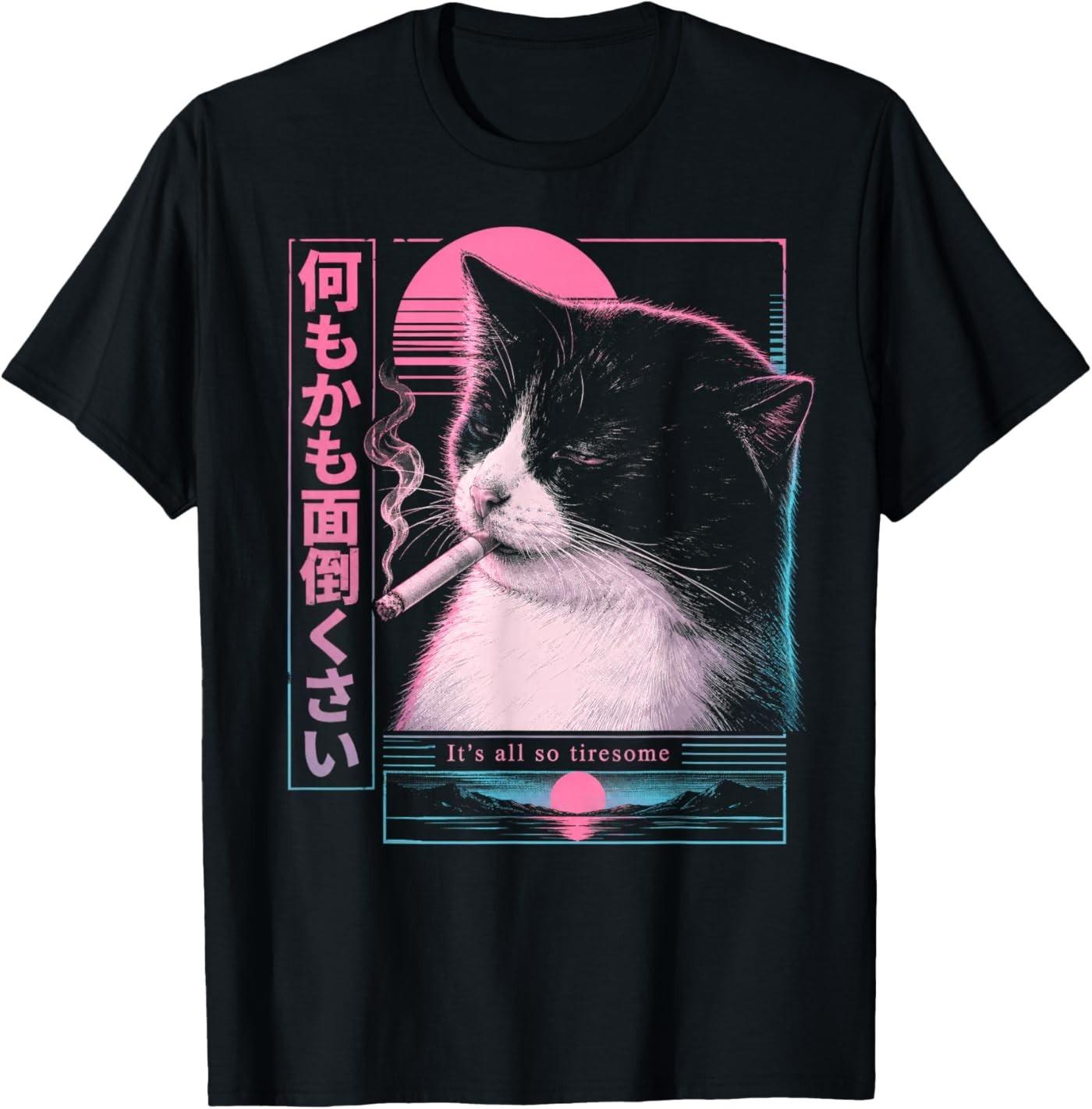 Vaporwave Synthwave Cyberpunk T- Unisex T-Shirt XL
