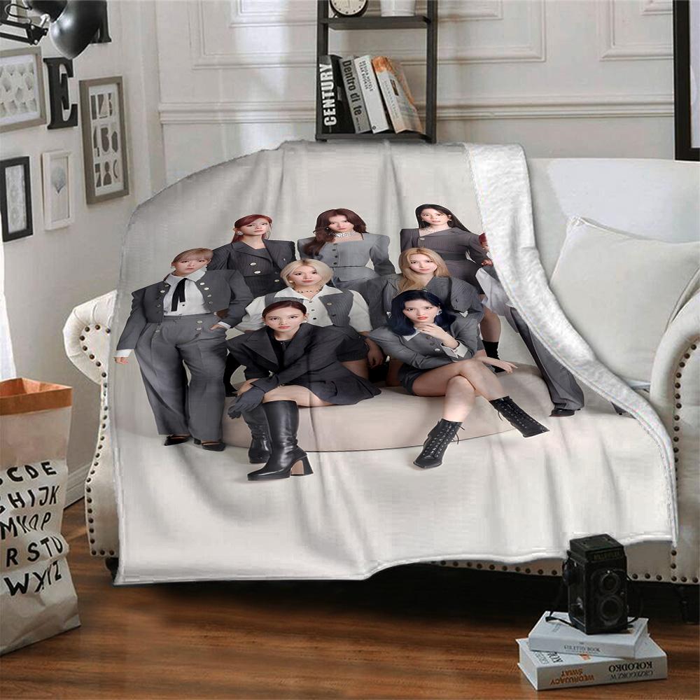 Twice Blanket Ultra-Soft Great for Office Couch Bed Four Seasons Multipurpose Warmthful Decor Ideal Gift For Birthday Valentine'S Day