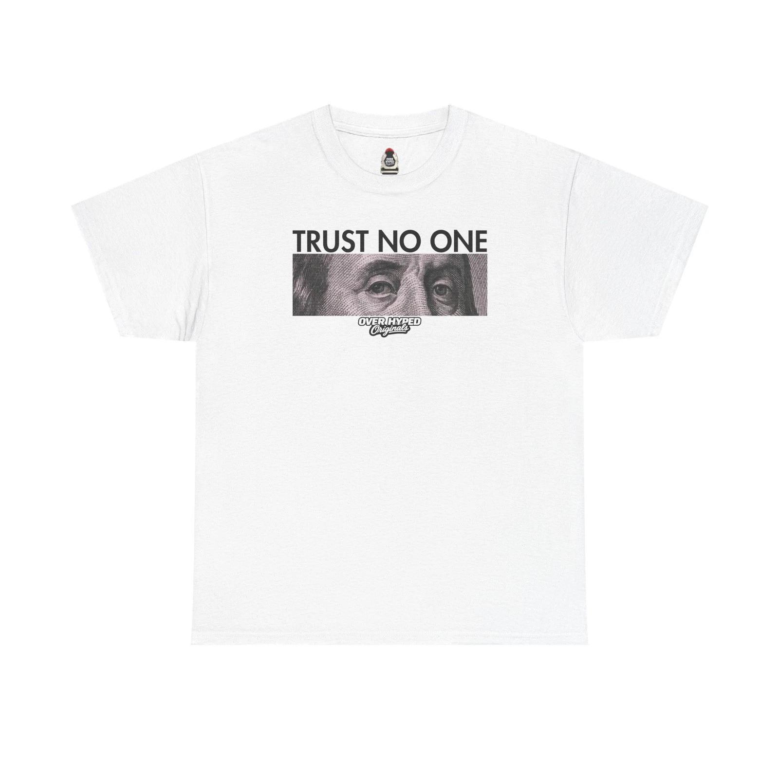 Shirt To Match Retro 4 Flight Club Sail and Black Sneaker Tees -TRUST NO ONE XL