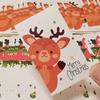 30Pcs Merry Christmas Gift Cards Greeting Card Christmas Tree Stickers Cute Design For 2022 New Year Gift decoration card