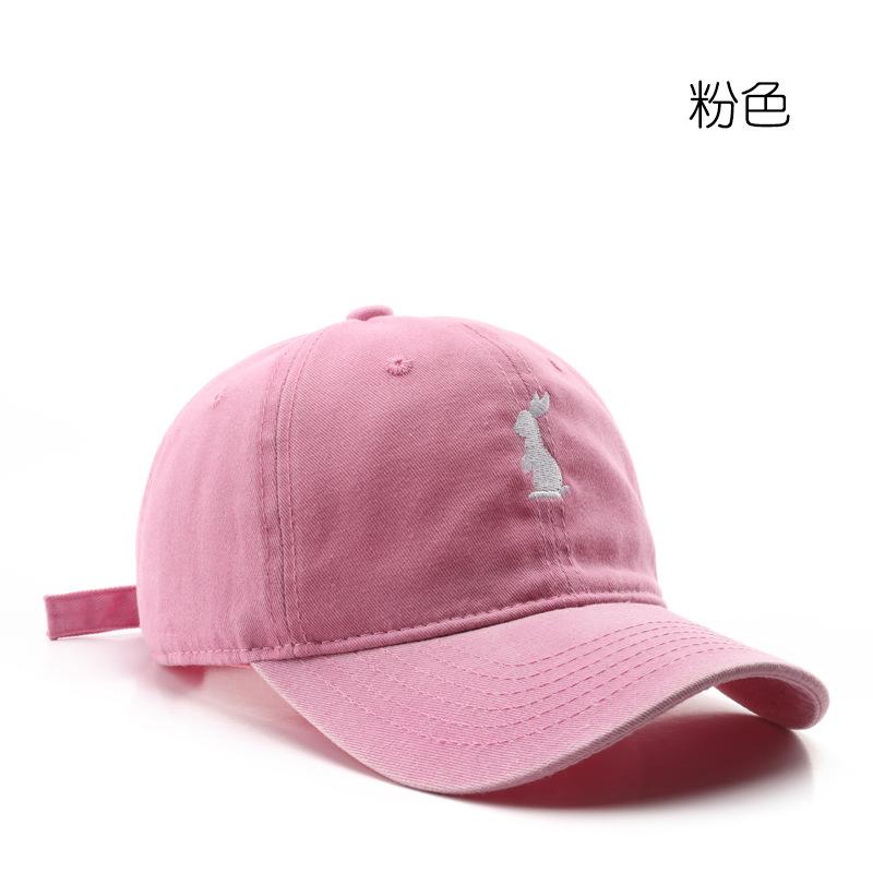 Women's Washed and Embroidered Baseball Cap, Suitable for Outdoor Activities, Providing Sun Protection and Shade