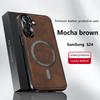 For Samsung Galaxy S24 Ultra Plus FE Case Magnetic Elegant Leather Wear-Resistant Lens Fully Covered Non-Slip Grip Edge Cover