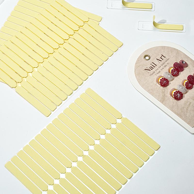 1 Sheet Double-Side Nail Adhesive Tape Cut-Free Crystal Tape Nail Art Display Tool Strong Non-Marking Tape For Work Boards