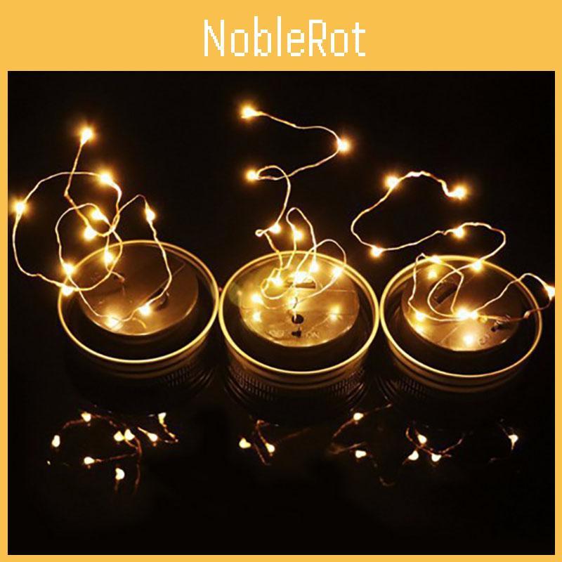 Stylish 10led Solar Mason Jar Light Lids Perfect For Outdoor And Indoor Celebrations