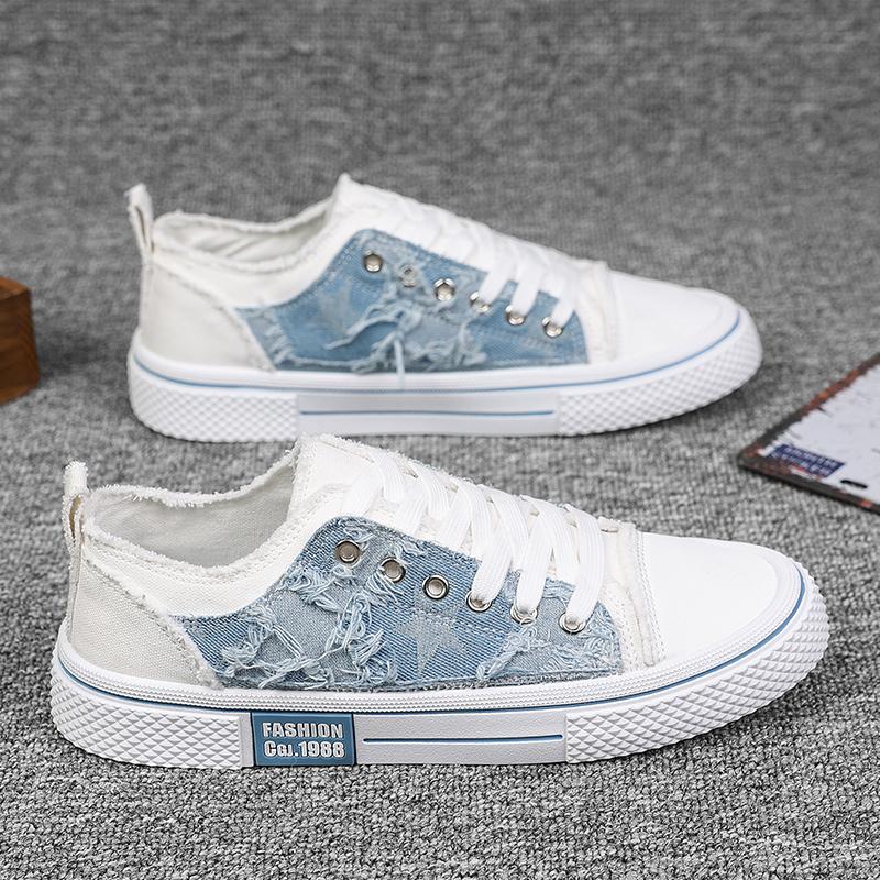 Ležérní plátěné tenisky pro muže mokasíny skateboard pánské podzimní tenisky odolné proti opotřebení sportovní a volnočasové módní nové