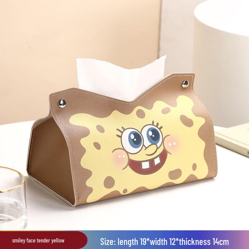 LIEI Cute Cartoon Desktop Tissue Box