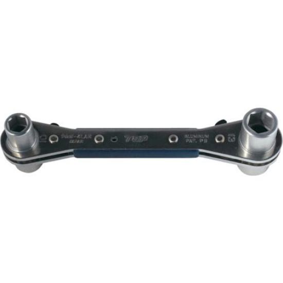 TOP Can 4 Plate Aluminum Made in Japan Latch, 10x12mm, 13x14mm, Sizes, Ratchet, Alloy, 20° Feed, PRW-4LAK, Tsubame-Sanjo,