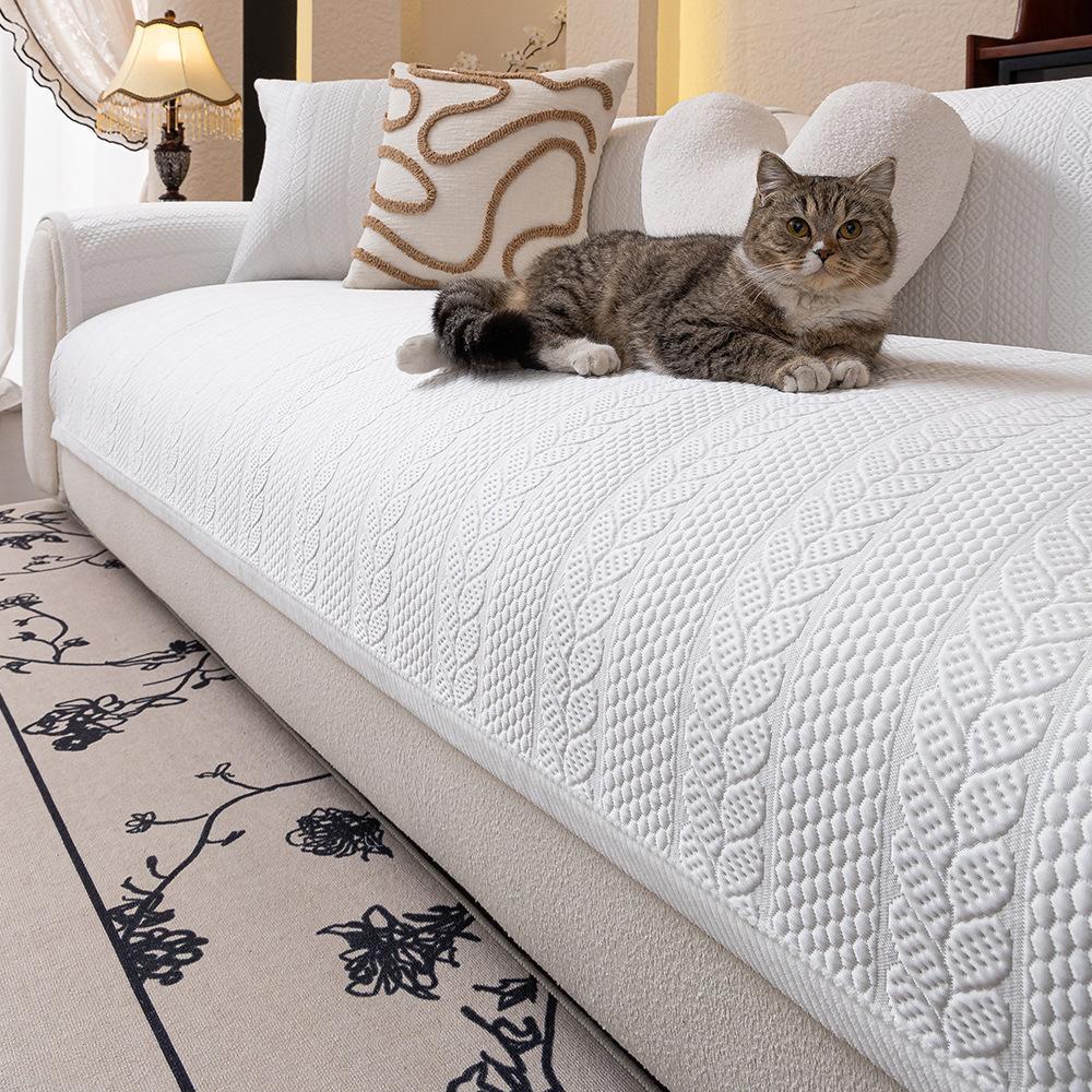 

Ice Silk Summer Sofa Cushion New Modern Simple Non-Slip Cool Summer Sofa Cover Cover Versatile 70*70cm