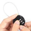 Ball Shaped Hiking 3 Digit Combination Steel Wire Bicycle Lock Gym Padlock Trunk Locks Code Lock