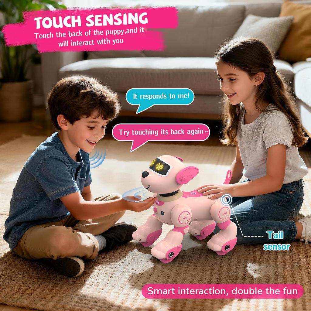 Intelligent Robot Dog Remote Control Electronic Sing Dance Follow Smart Interactive Stunt Music Toy Programmable Puppy Kid Gifts