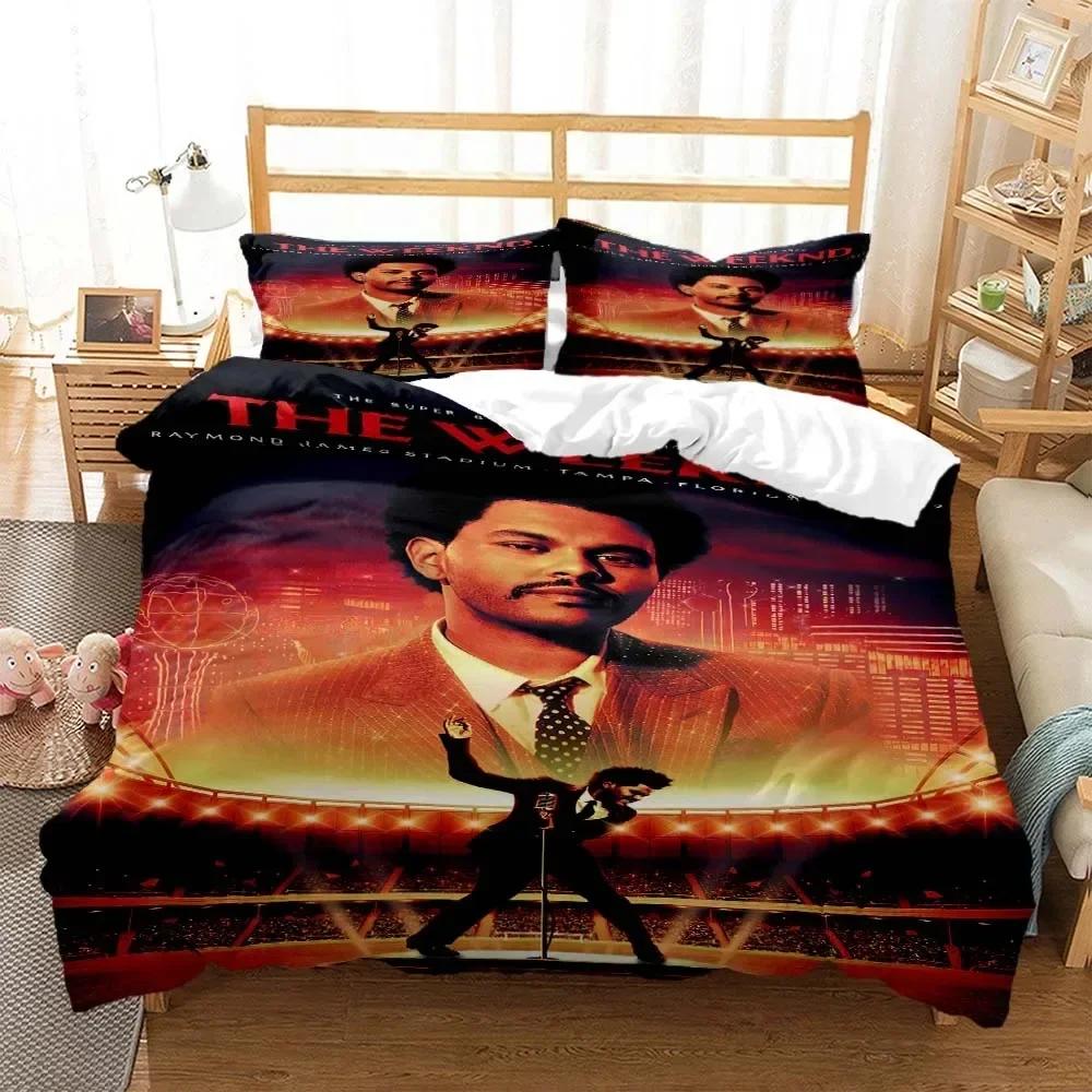 Comforter Die Weeknd Fashion Pop Singer 3D Printed Bedding Queen Bedding Set King Size Bedding Set Soft And Comfortable