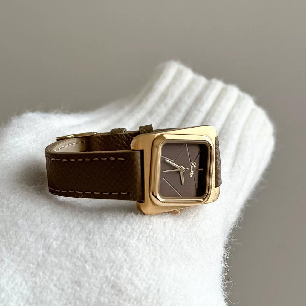 9732 Quadratischer Stahlband-Uhr Mode-Armband Damen-Uhr