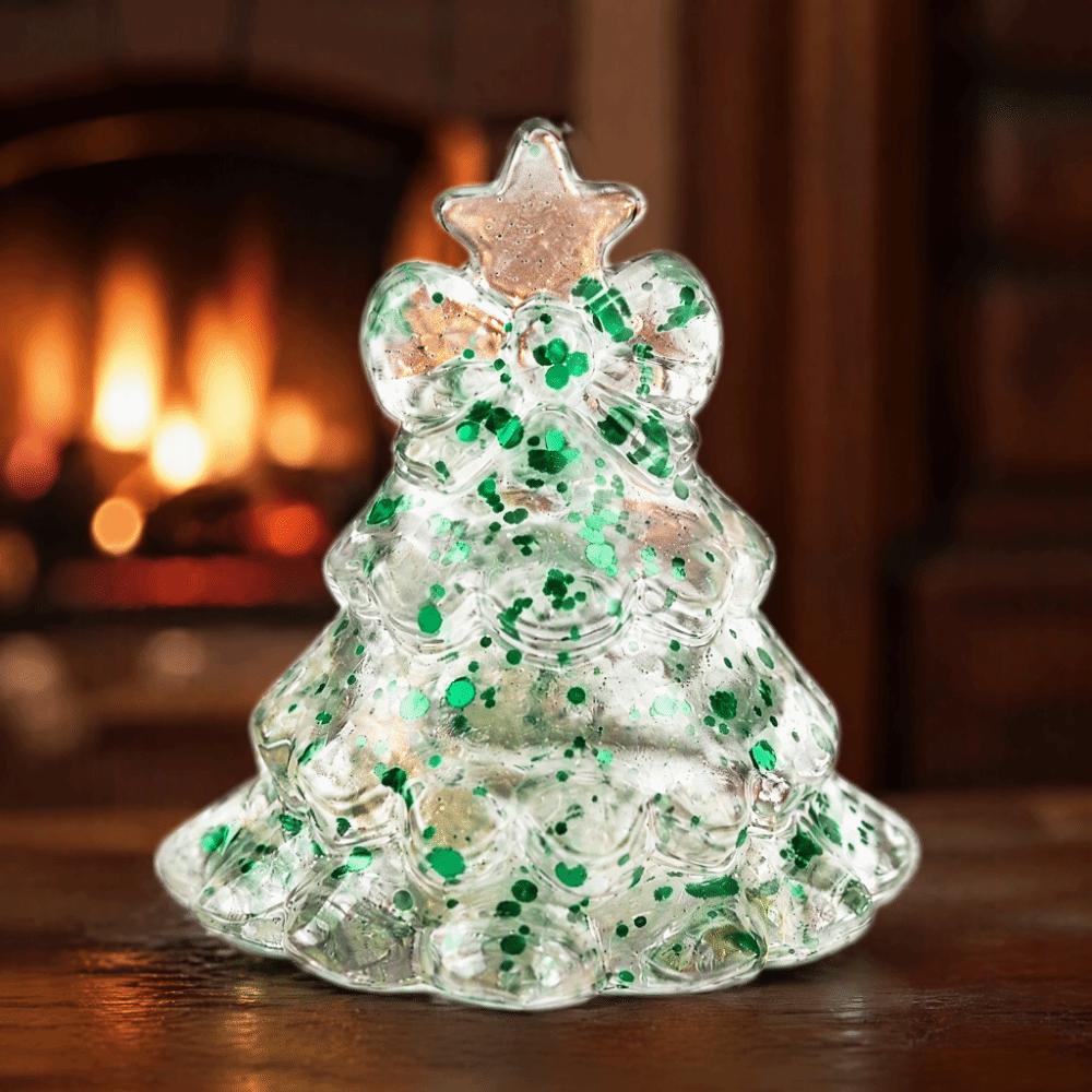 Glitte Christmas Tree Squishy Toy Transparent Slow Rising Squeeze Toy Xmas Decoration
