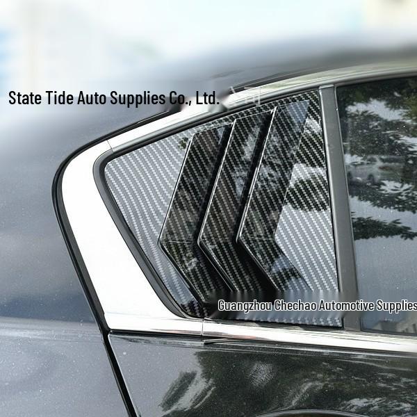 Honda 9th Gen Accord 2014-2017 Rear Carbon Fiber Window Louvers