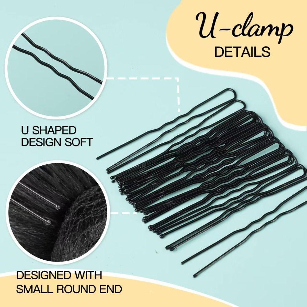 Elastic Mesh U Shaped Hair Pins Invisible Updo Headwear High Quality Waved Clips  Sleeping