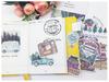 24Pc Tree Bus Plants Travel Stickers Journal Diary Planner Stickers Scrapbooking Decorative Vintage Sticker DIY Craft Photo