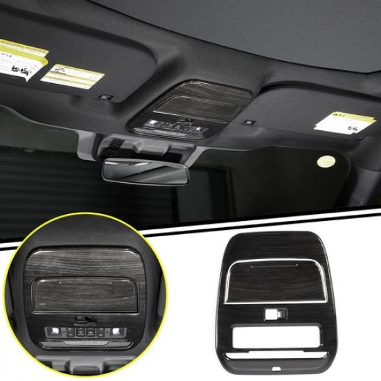 Front Roof Reading Light Lamp Panel Cover Trim For Ford F150 + Black Wood