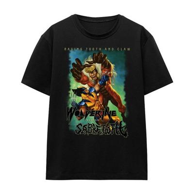 Unisex Adult Wolverine Versus Sabretooth T-Shirt