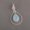 Milky Opal Gemstone 925 Sterling Silver Jewelry Handmade Pendant Gift For Women PP-3-14