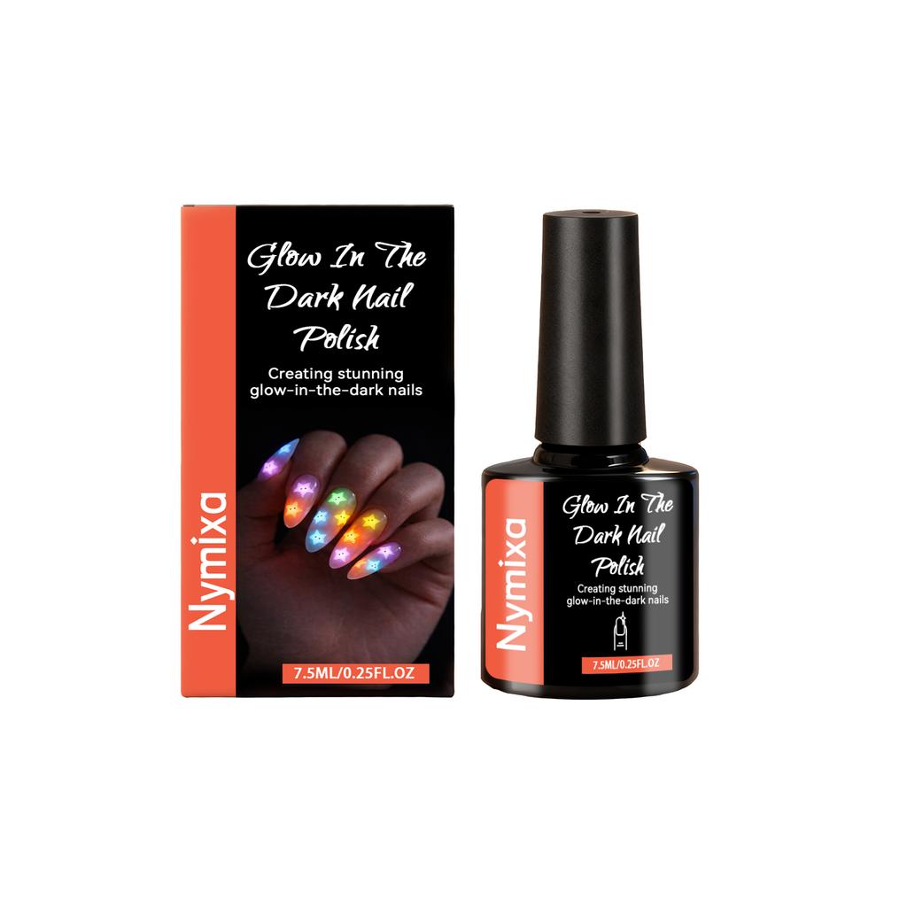 Nymixa Glow-in-the-Dark Nail Polish for Everyday Party Nail Art Decoration, Convenient Night-Glow Nail Polish