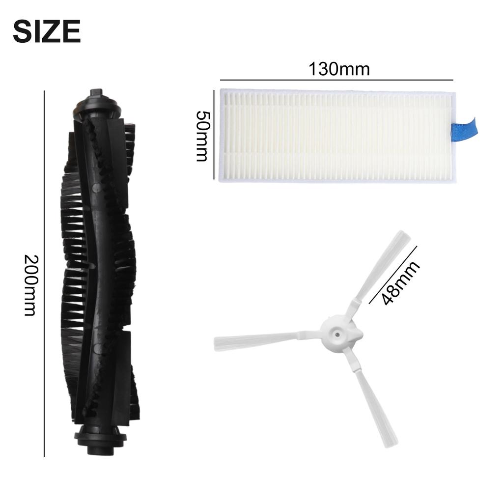 1 Set Main And Side Brush Flat Brush For 360 S6 Robot Vacuum Cleaner Household Supplies Cleaning Replacement Parts