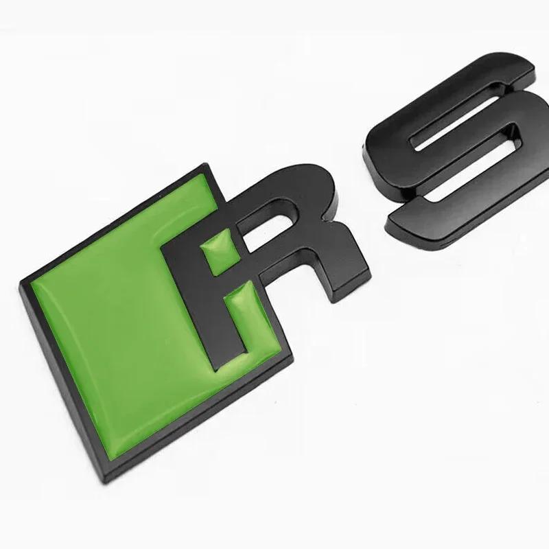1Pc Sline 3cm/3.7cm High ABS Plastic Car Rear Sticker RSQ3 RSQ5 RSQ7 RSQ8 Logo Trunk Badge Modified Emblem Accessories