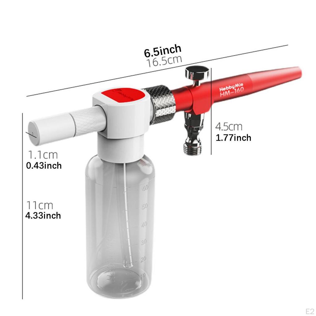 Washfree Airbrush Set Sprayer Accessories for Stencils Cars Cabinet
