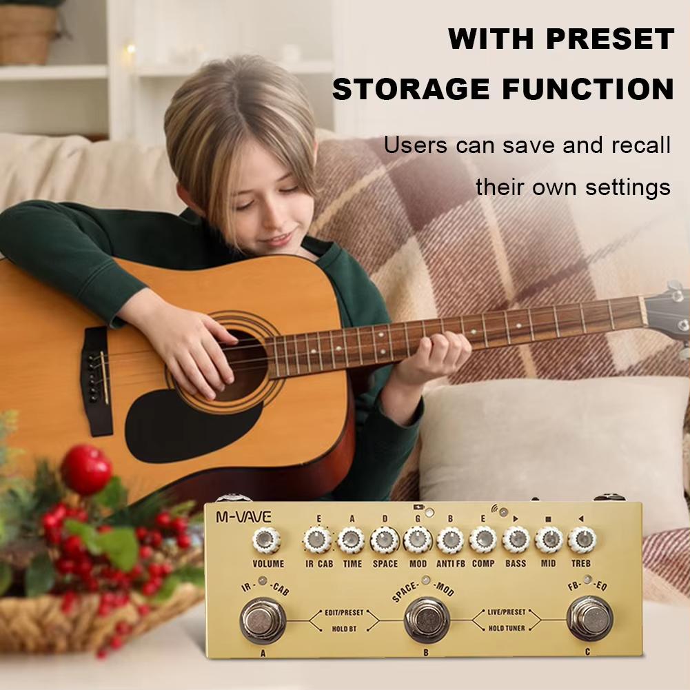 AC: 9 szafek IR + EQ | Centrum studyjne gitarzysty akustycznego | Zestaw do nagrywania z zasilaniem ładowanym przez 12 godzin