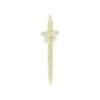 Sun-Star Stationery Rilalamode Mikko Ballpoint Pen with Cute Die-Cut Acrylic Plate, Clear Body, Black Oil-Based Ink, 0.5mm Ballpoint, W35xH138xD18mm,