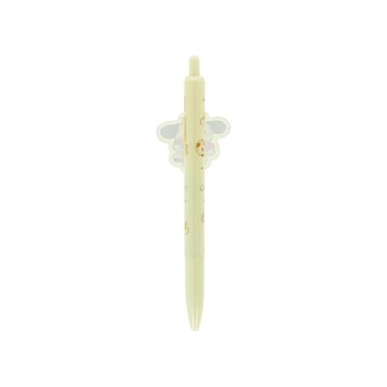 Sun-Star Stationery Rilalamode Mikko Ballpoint Pen with Cute Die-Cut Acrylic Plate, Clear Body, Black Oil-Based Ink, 0.5mm Ballpoint, W35xH138xD18mm,
