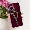 Clear For Huawei P60 LNA-LX9 P60Pro MNA-LX9 Cover For Huawei P60 Pro Case Luxury Crown A-Z Letters 2D Flat Pattern Soft Casing