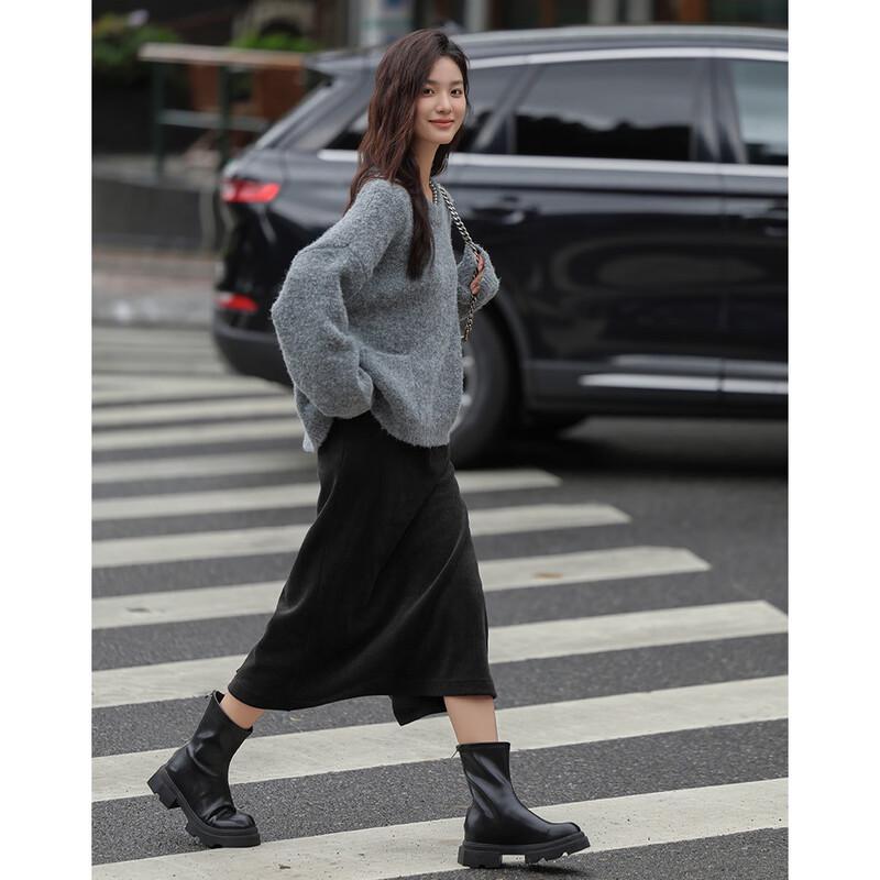 

Demana H-line Back Slit Skirt S