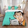 Mr Bean'S Daily Blah Print 3Pcs Bedding Setduvet Cover With 2 Bedropillowcase Home Birthday Gift
