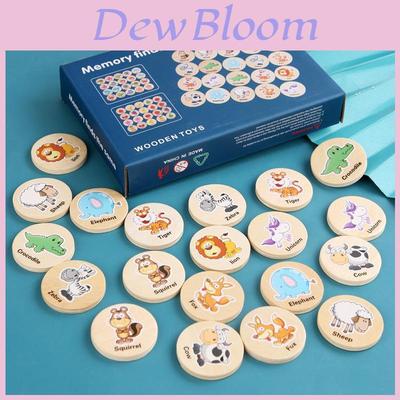 Wooden Educational Matching Puzzle For Children With Forest Animal Fruit Theme For Early Learning