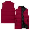 Ladies' Casual And Fashionable Sleeveless Vest Solid Color Cotton Jacket