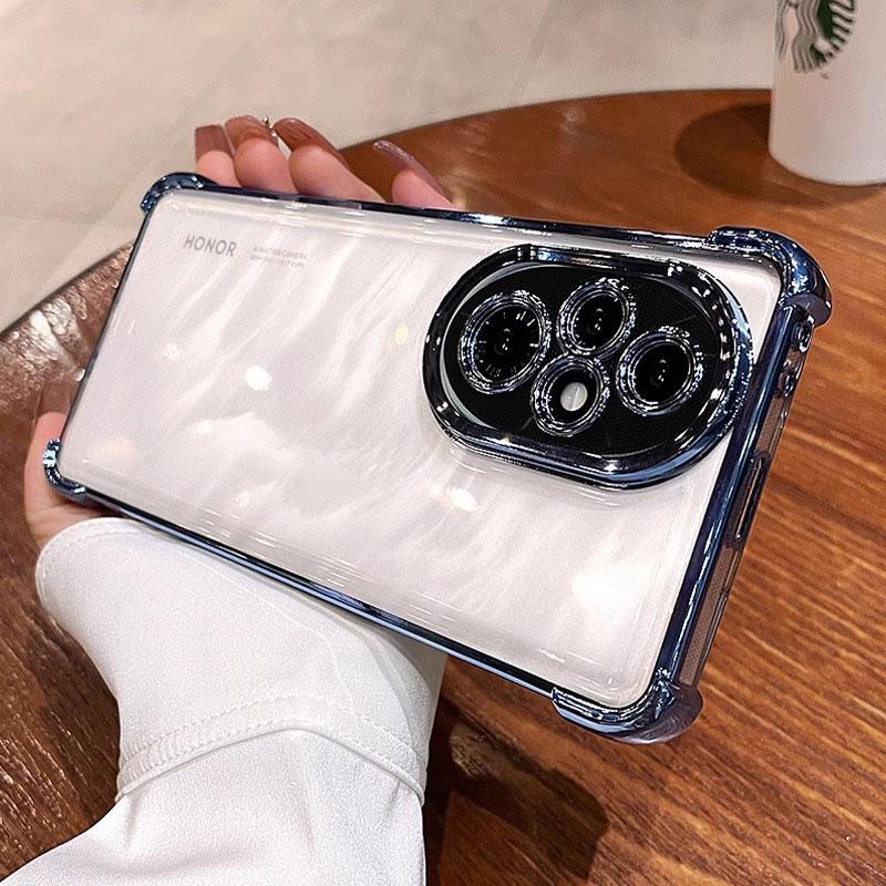 

Роскошный прозрачный противоударный чехол для Huawei Honor 60 70 80 90 100 200 pro X30 X40 X50 X60 PRO Hard Armor Cover Honor200