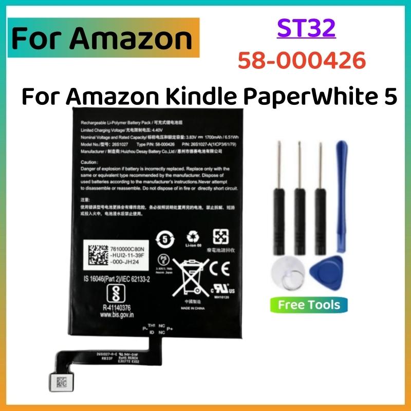 For Amazon Battery Kindle 2 3 7 7th 5th 4th Gen 6" 10th Paperwhite 4 2018 3 2 1 Oasis 1 2 3 Fire HD 8" 7Th 2017 6TH 10.1 7th X7