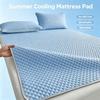 Breathable Cooling Mattress Comfortable Washable Ice Silk Bed Mat Pad Soft Skin-friendly Summer Sleeping Mat Household
