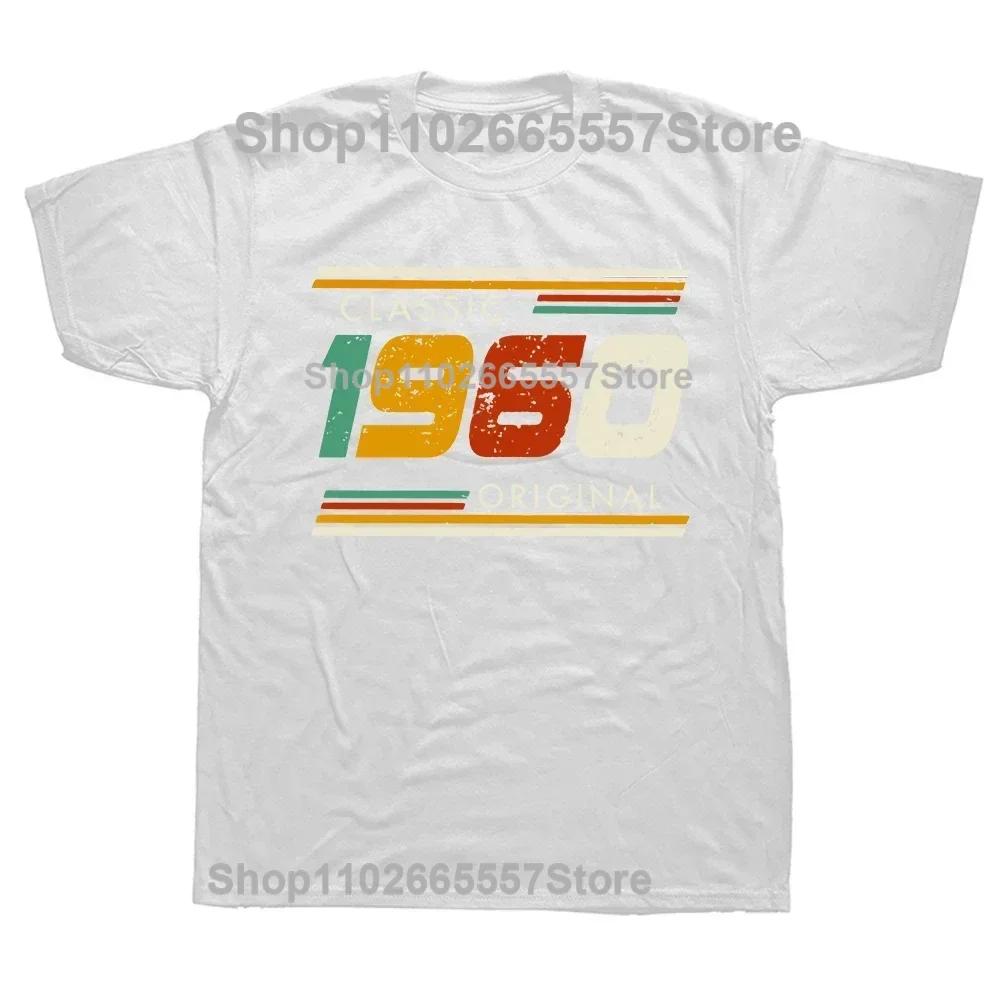 New Men 1960 Funny 65 Years Old T Shirt Oversize Printed Casual Tee shirt Casual Short Sleeve Vintage Couples T-Shirt