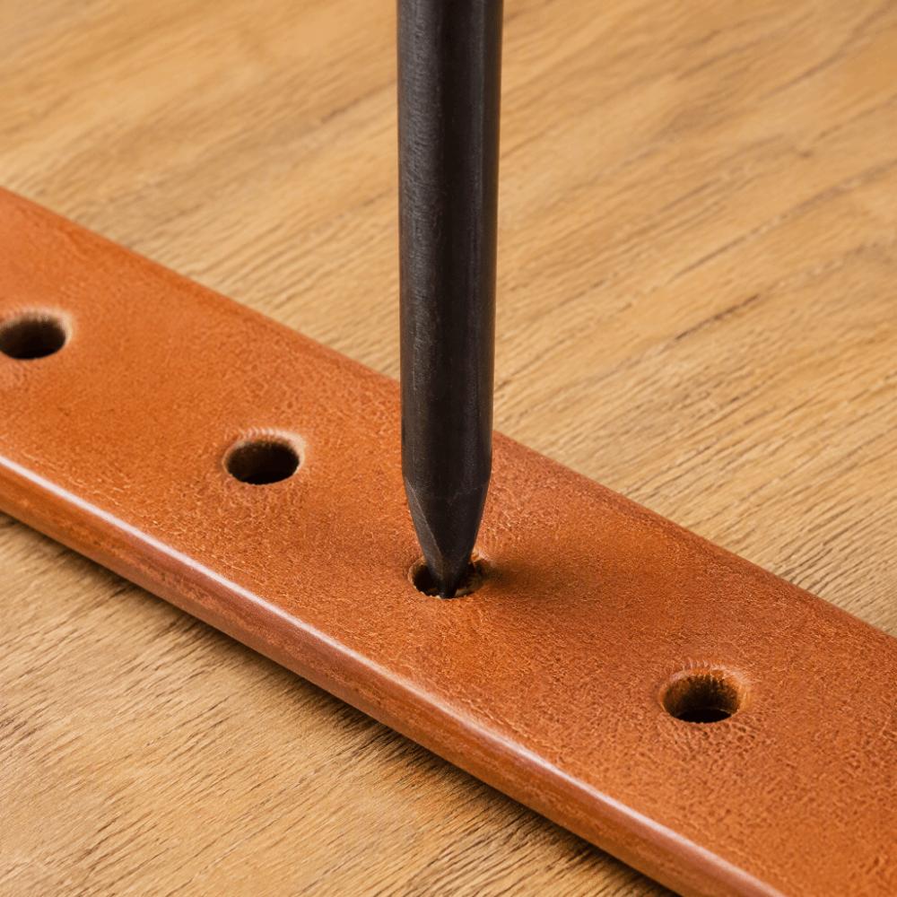 Polished Surface Leather Burnishing Tool High-Density Wood Leather Craft Slicker DIY Workshop