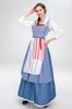 SCLYX Beauty and the Beast Belle Costume, Women's, Long, Light Blue Belle Dress, Sleek, Beauty and the Beast Live-Action Movie Cosplay, Belle